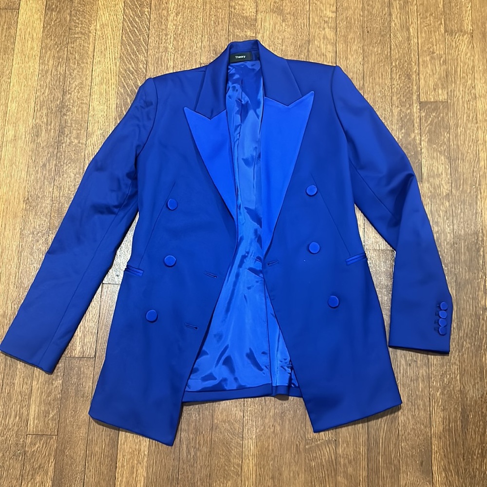 Theory cobalt blazer - Picture 5 of 6